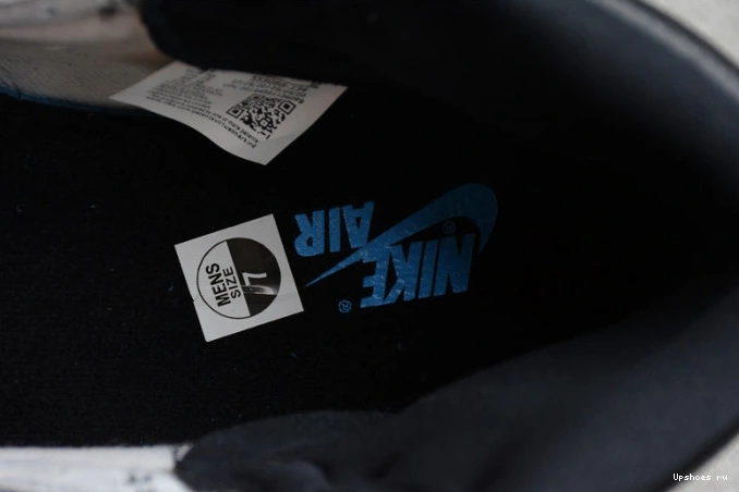 555088-134 AIR High Jordan University Black White Blue Retro 1 0401